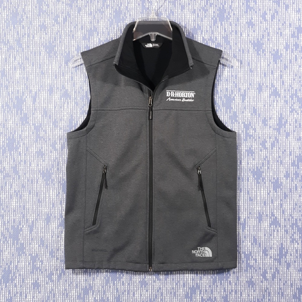 The North Face Vest‎ Mens Small Gray Full Zip Outdoor Zippered Pockets